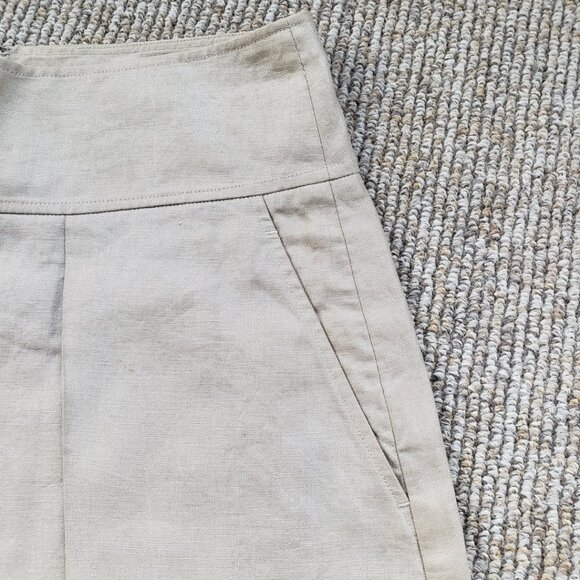 Pleated Linen Skirt Women's 4 DKNY - Picture 4 of 5